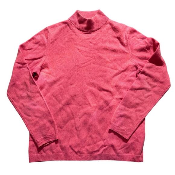 Charter Club 2-Ply 100% Cashmere Salmon Pink Size Medium - Picture 1 of 5